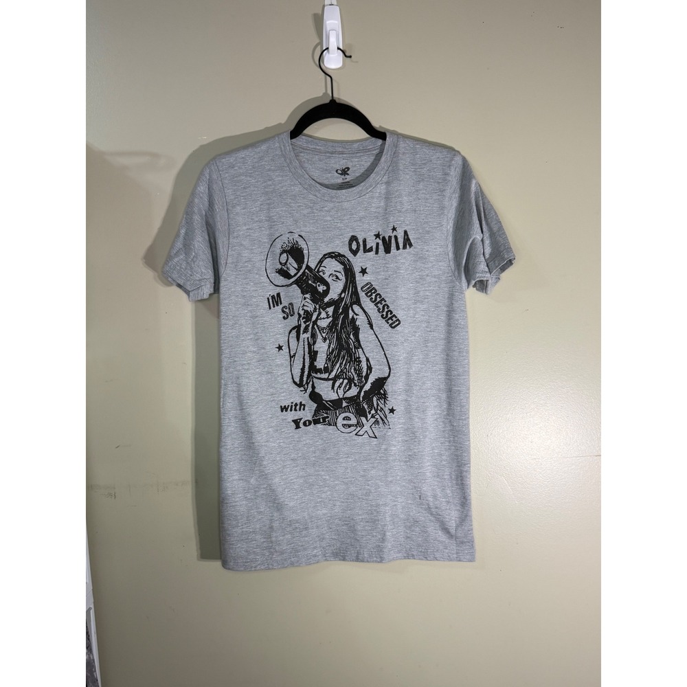 Olivia Rodrigo Obsessed With Your Ex Graphic T-Shirt Gray S 1952036